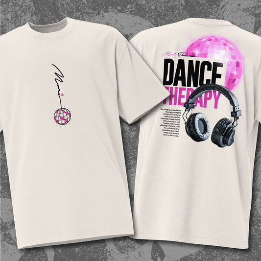 DANCE THERAPY - Oversized - Logo/Disco Ball Front