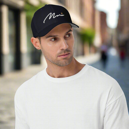 MORI TWILL - Navy/White/Gold